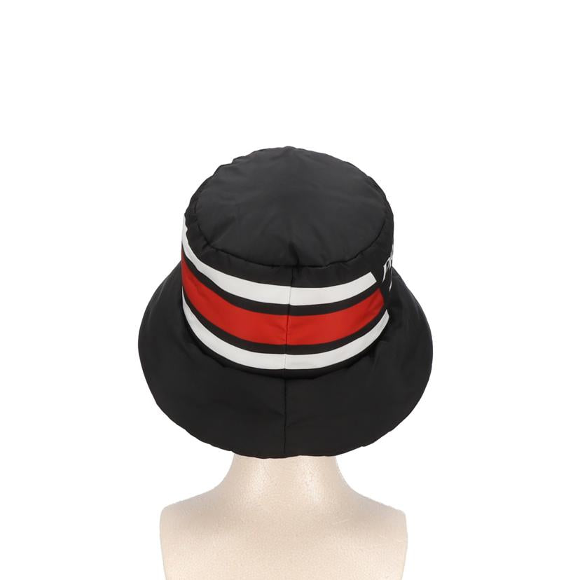 PRADA/ロゴプリントボリュームハット NERO×レッド /1HC248//131/Aランク/24