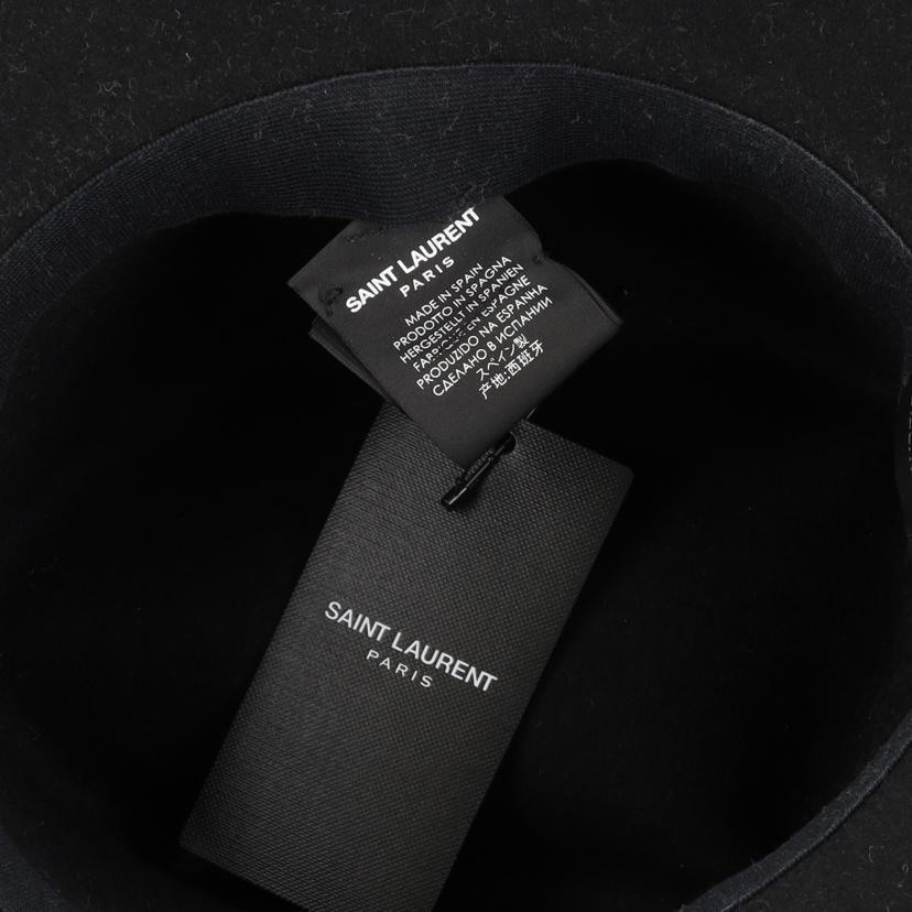 SAINT LAURENT サンローラン/ハット 毛100％ タグ付き/542391 3YB40 1000//Aランク/24