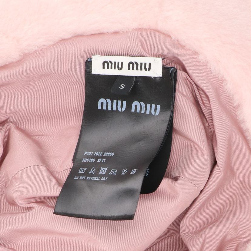 miu miu ミュウミュウ/miu miu バケットハット/ファー/ピンク/5HC196//131/Aランク/24