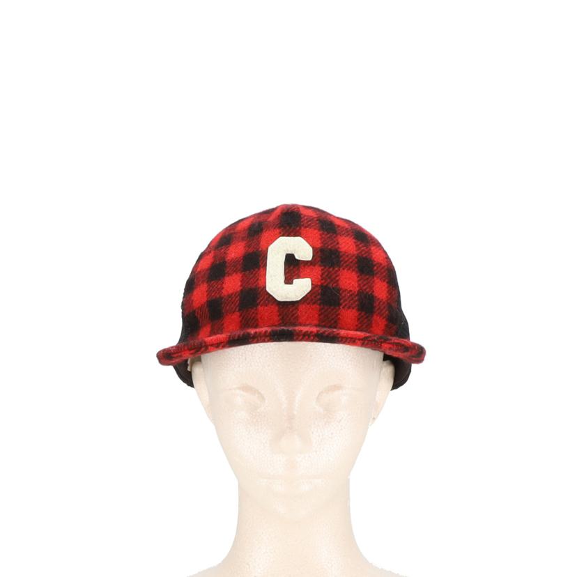 CELINE セリーヌ/トラッカーキャップ メッシュキャップ Cロゴ レッド×ブラック //Aランク/24
