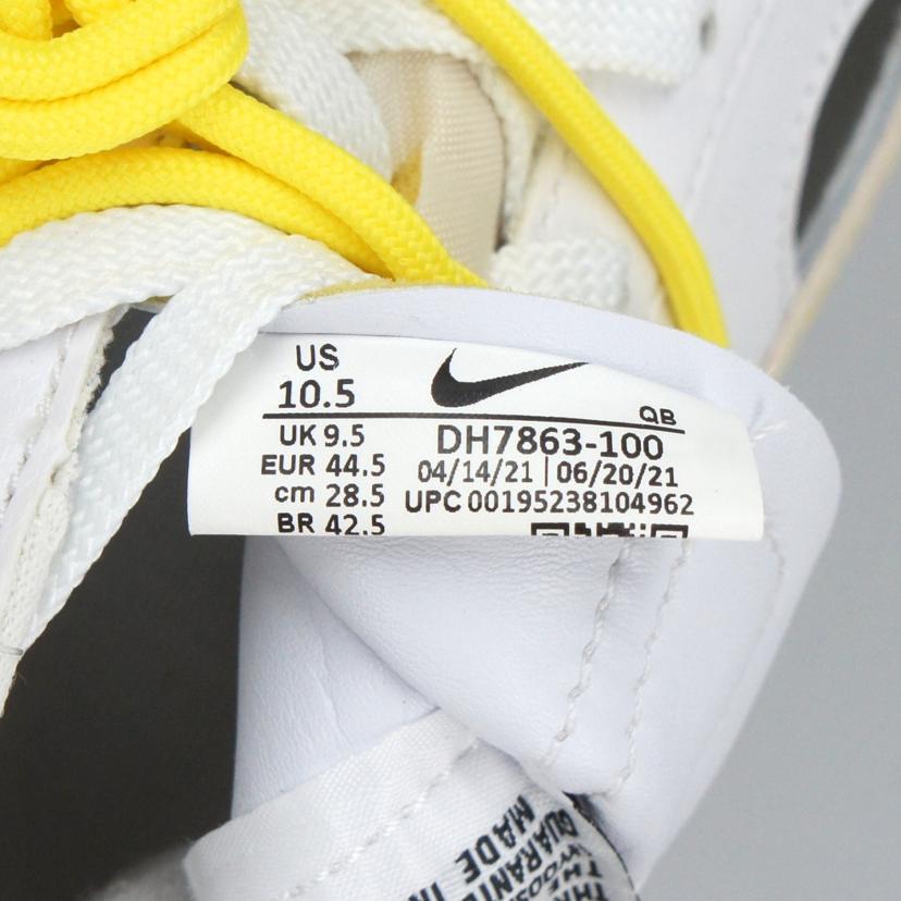 NIKE ナイキ/NIKE OFF－WHITE×BLAZER LOW/DH7863-100//Sランク/19