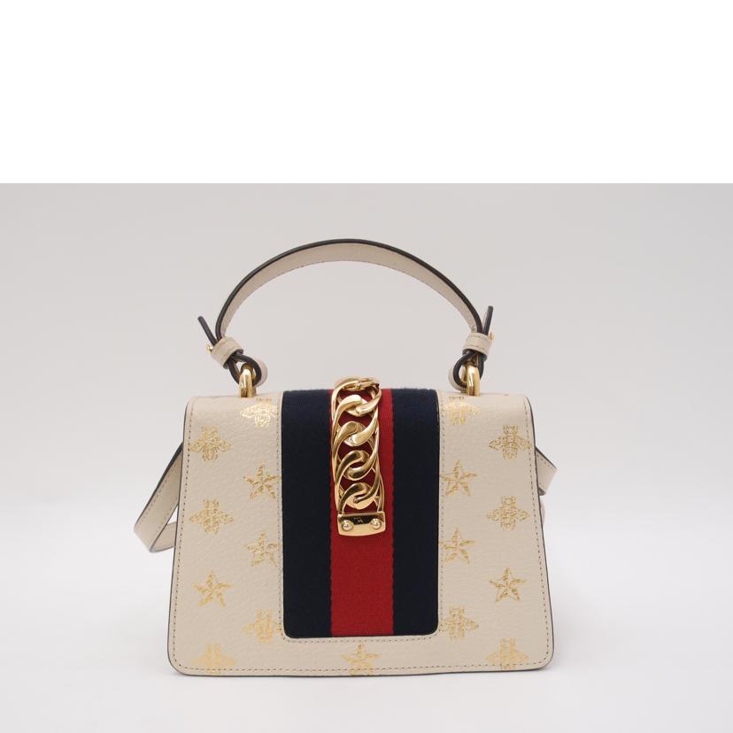 GUCCI グッチ/シルヴィシェリービースター2wayハンド／ホワイト/470270//493***/ABランク/69