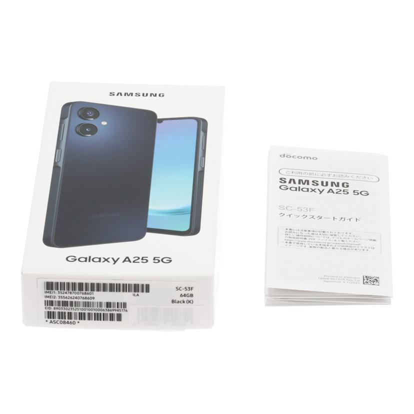 SAMSUNG docomo サムスン/スマートフォン/Galaxy A25 5G 64GB/SC-53F//RFGYC2MCGTM/Aランク/75