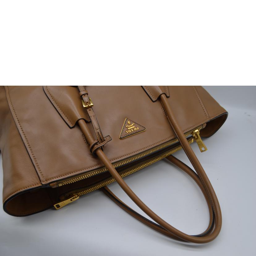 PRADA プラダ/ヴィッテロソフト2wayレザーハンド／キャメル/BN2764//25/ABランク/89