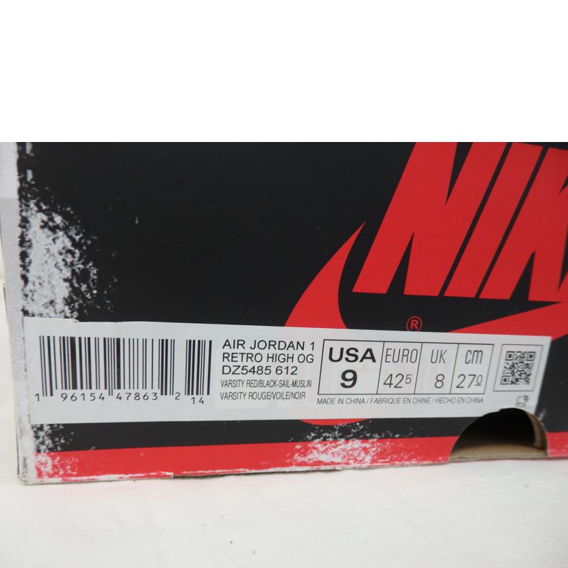 NIKE ナイキ/AIR　JORDAN1　RETRO　HIGH　OG／27．0cm/DZ5485-612//ABランク/84