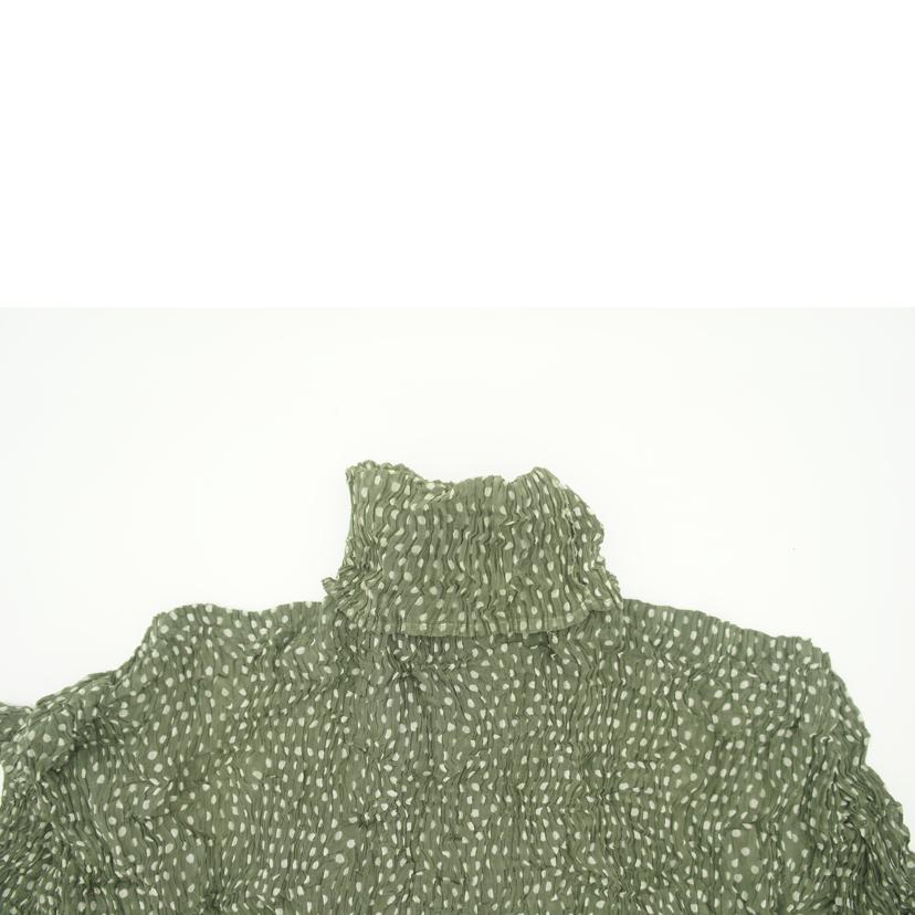 ISSEY　MIYAKE イッセイミヤケ/ドット柄カットソー／グリーン//ABランク/18