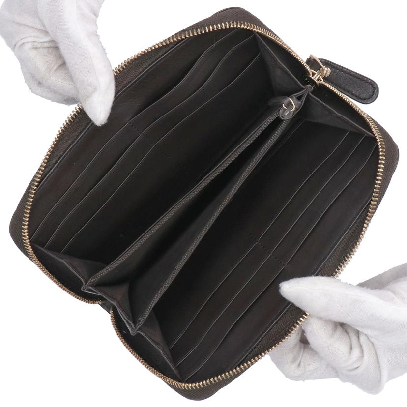 GUCCI グッチ/グッチシマラウンドファスナー長財布/449391//534***/Aランク/91