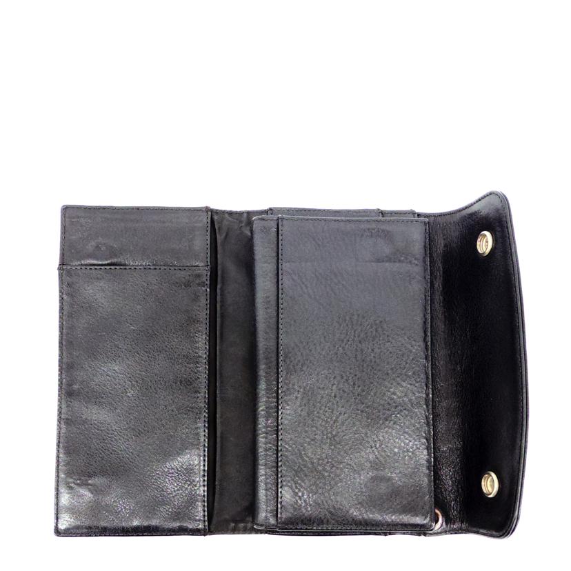 CHROME HEARTS クロムハーツ/クロムハーツ/ウェーブウォレットクロスボールボタン//ABランク/75