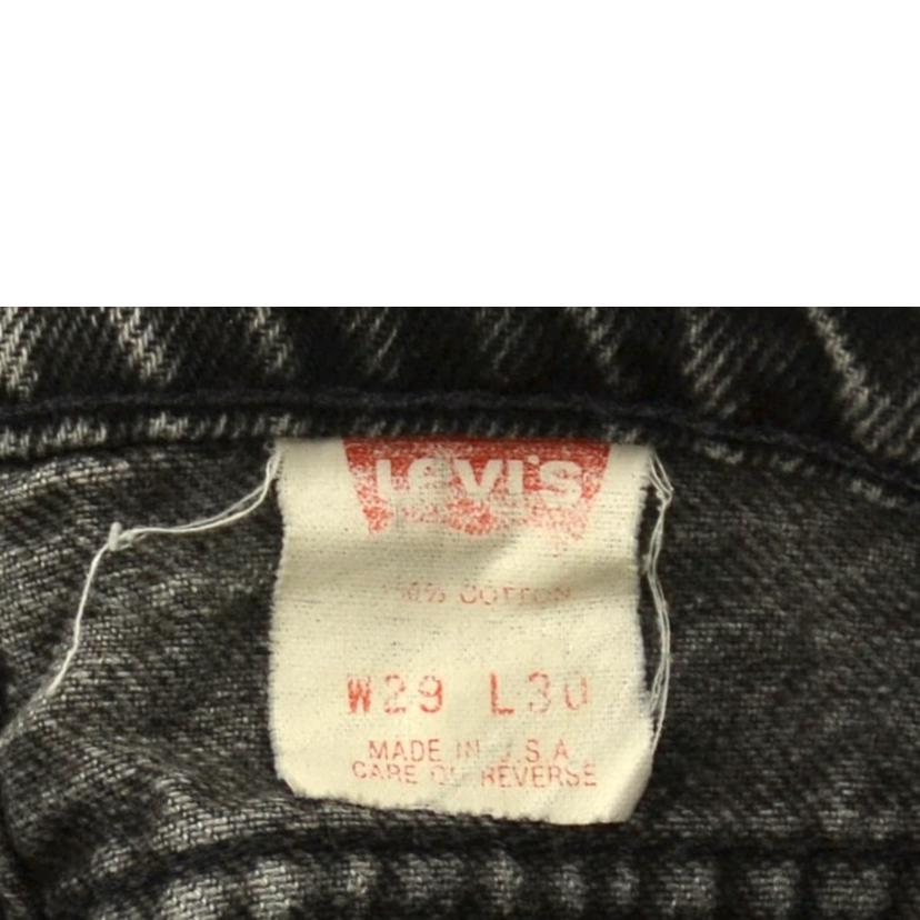 Levi’s リーバイス/ブラックデニム//Bランク/75