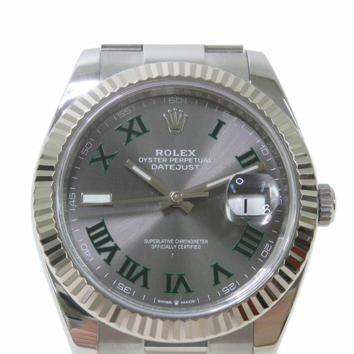 ROLEX ロレックス/デイトジャスト／グリーンローマ文字盤/126334//A0U*****/Aランク/84