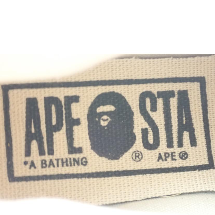 A　BATHNG　APE ｱ　ﾍﾞｲｼﾝｸﾞ　ｴｲﾌﾟ/マルチカラー　ハイカット　スニーカー/1F30191008//27.0cm/Aランク/62
