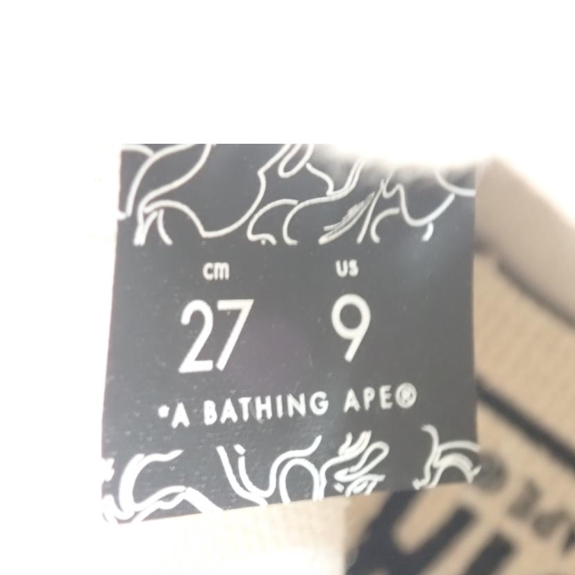 A　BATHNG　APE ｱ　ﾍﾞｲｼﾝｸﾞ　ｴｲﾌﾟ/マルチカラー　ハイカット　スニーカー/1F30191008//27.0cm/Aランク/62