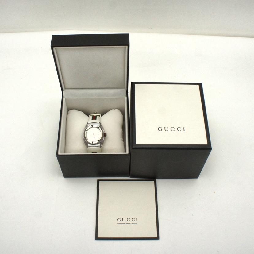 GUCCI グッチ/シンク・ホワイト／レディース／クオーツ/YA137302//187*****/SAランク/75