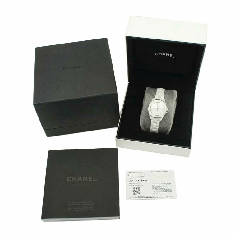 CHANEL シャネル/J12ファントム33・ホワイト／レディース／クオーツ/H6345//KTR*****/Aランク/92