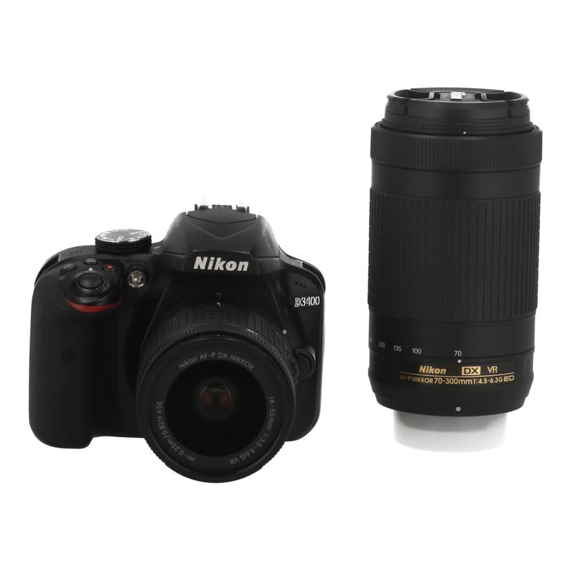 Nikon ニコン　/デジタル一眼　ダブルズームキット/D3400 ﾀﾞﾌﾞﾙｽﾞｰﾑｷｯﾄ//2021273/Bランク/04