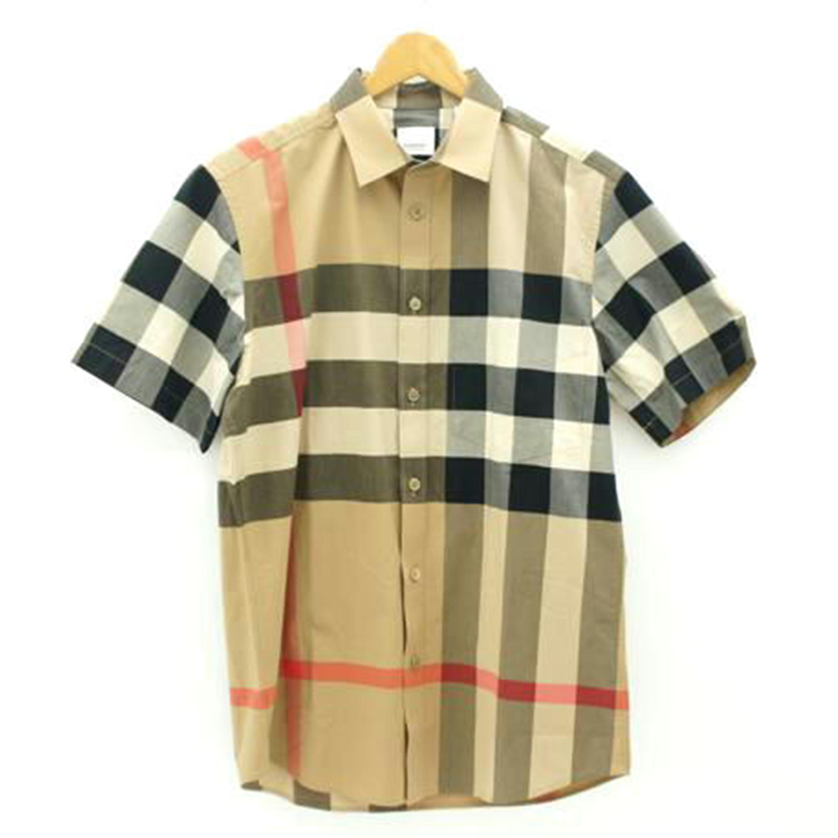 BURBERRY　LONDON　ENGLAND　 ﾊﾞｰﾊﾞﾘｰ ﾛﾝﾄﾞﾝ ｲﾝｸﾞﾗﾝﾄﾞ/BURBERRY　半袖　コットンシャツ　M/8017322//Aランク/67