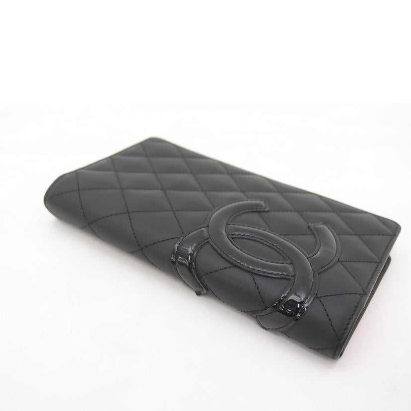 CHANEL　　 シャネル/カンボンライン二つ折り長財布／ブラック/A26717//216***********/SAランク/69