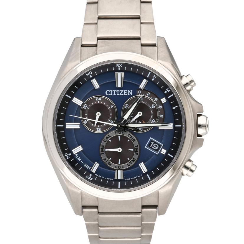 CITIZEN シチズン/アテッサ／エコドライブ／電波ソーラー／チタン/AT3050-51L//981******/ABランク/77