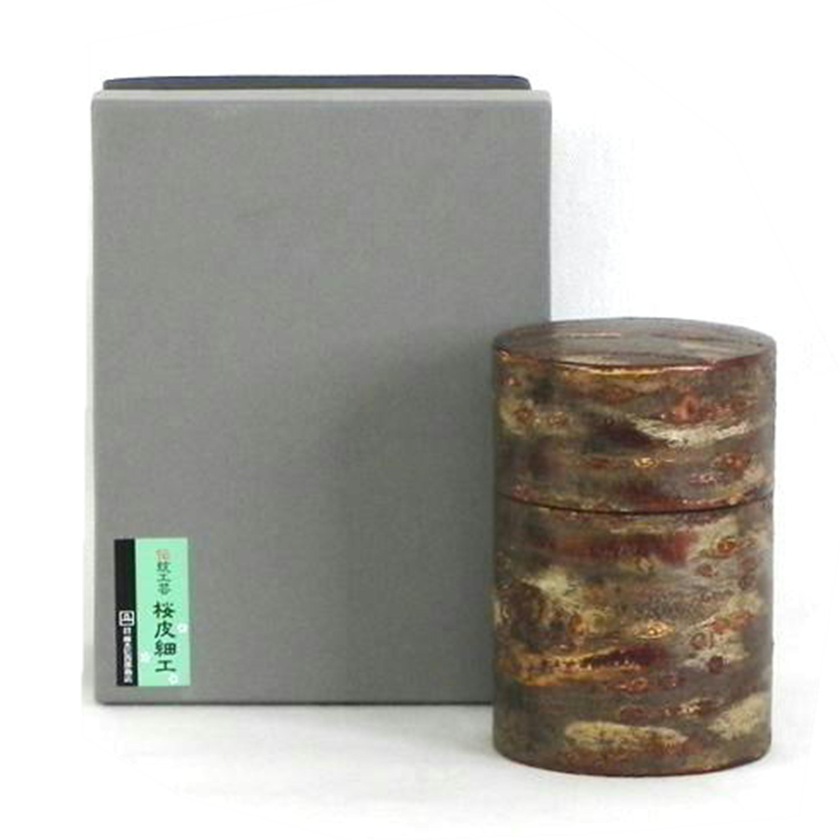 DENSHIRO 伝四郎/総皮茶筒（大）　霜降皮/30291//Aランク/81