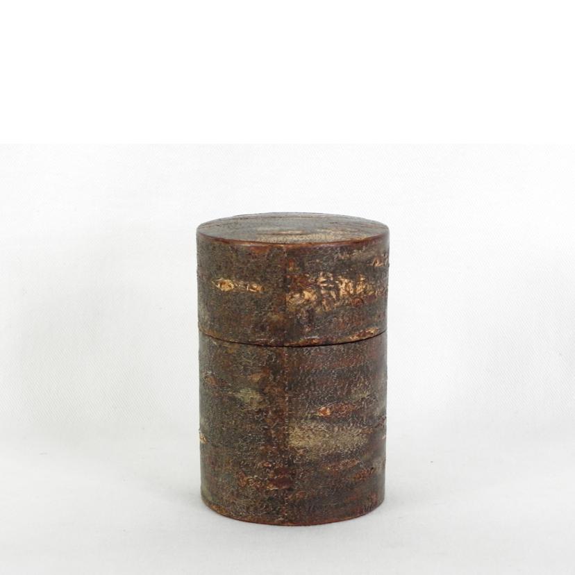 DENSHIRO 伝四郎/総皮茶筒（大）　霜降皮/30291//Aランク/81