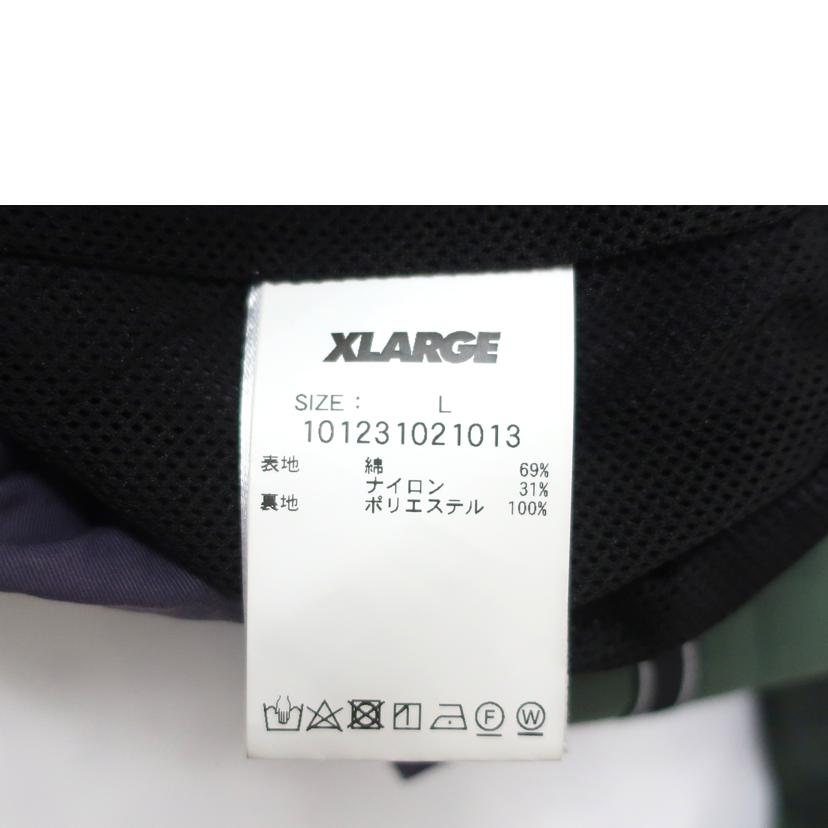 XLARGE エクストララージ/TAPED　ANORAK　JACKET　　Lサイズ　ダークカーキ×バイオレット/101231021013//ABランク/65