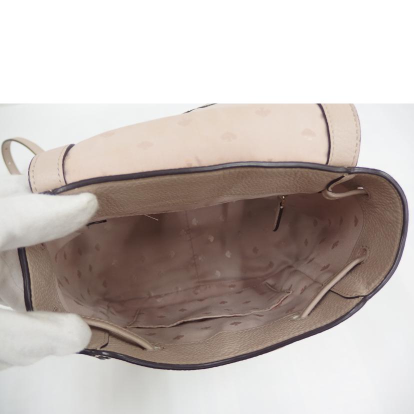 KateSpade KateSpade/KateSpade　レザーリュック／ベージュ//ABランク/82