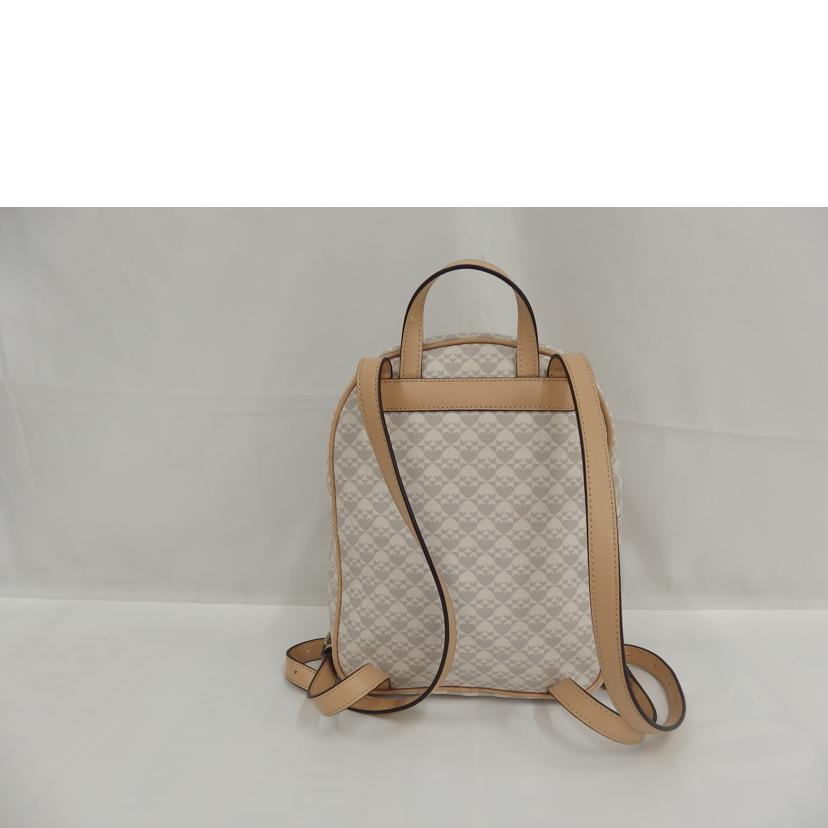 KateSpade KateSpade/KateSpade　総柄レザーリュック／ホワイト//Bランク/82