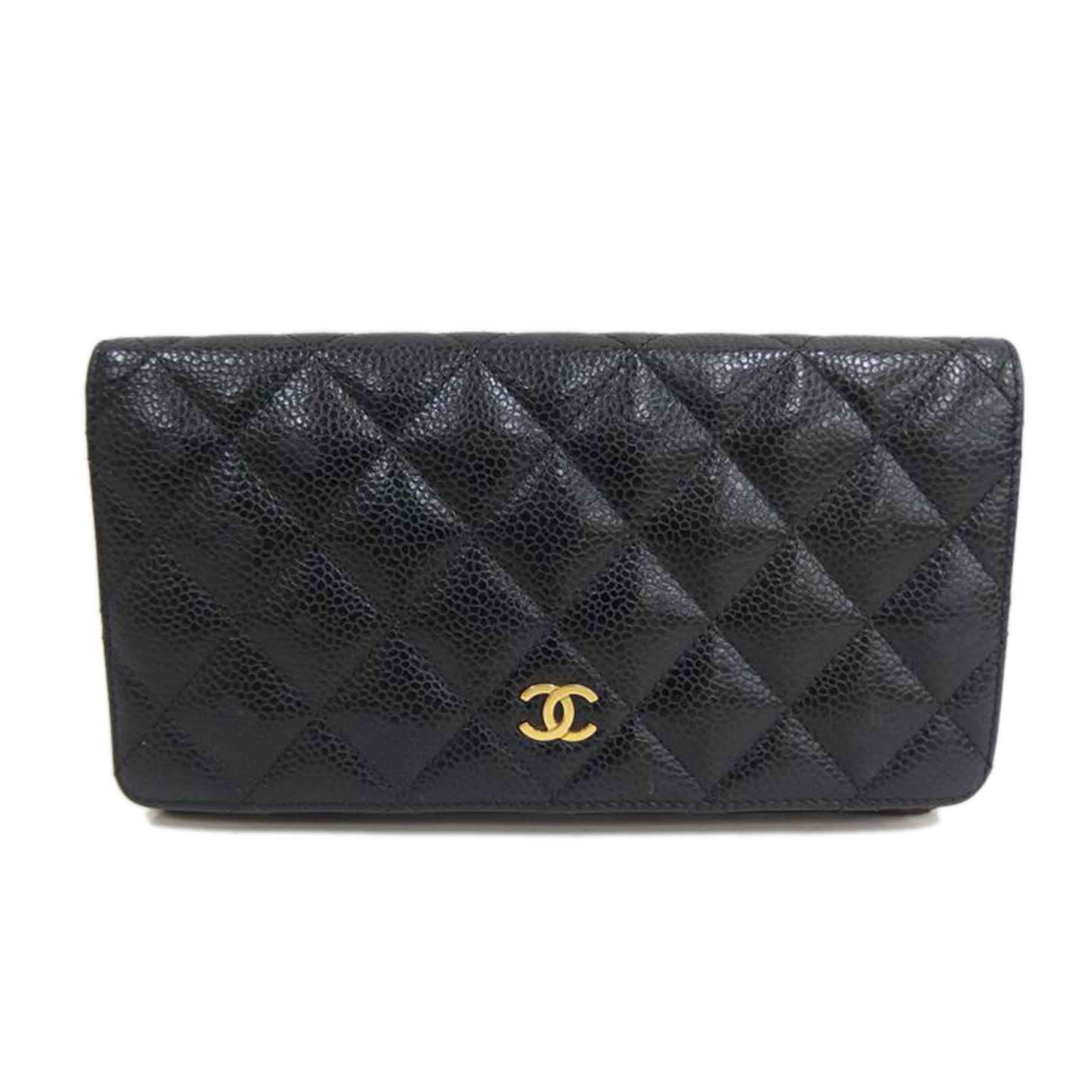 CHANEL ｼｬﾈﾙ/ココマークキャビアスキン長財布//197*****/Bランク/82