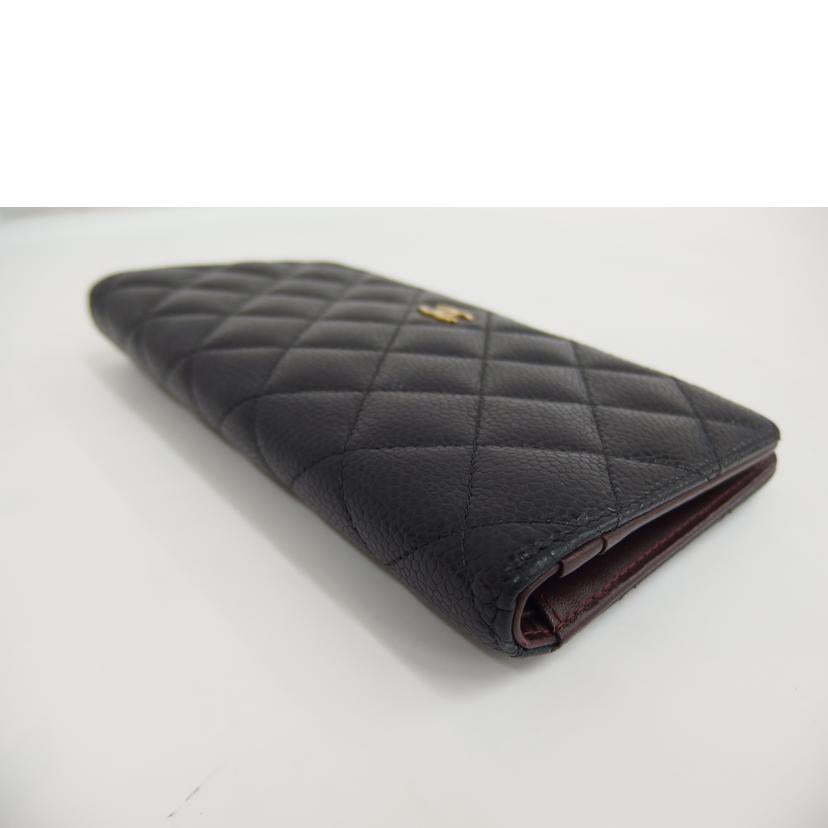 CHANEL ｼｬﾈﾙ/ココマークキャビアスキン長財布//197*****/Bランク/82