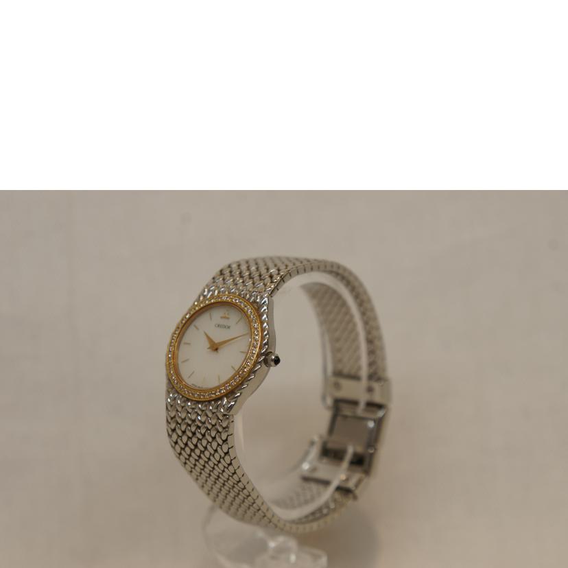 CREDOR クレドール/K18ダイヤベゼルクォーツウォッチ／SS/4N70-0170//ABランク/92