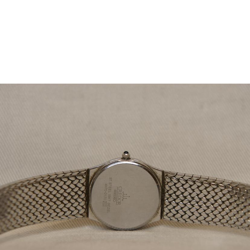 CREDOR クレドール/K18ダイヤベゼルクォーツウォッチ／SS/4N70-0170//ABランク/92