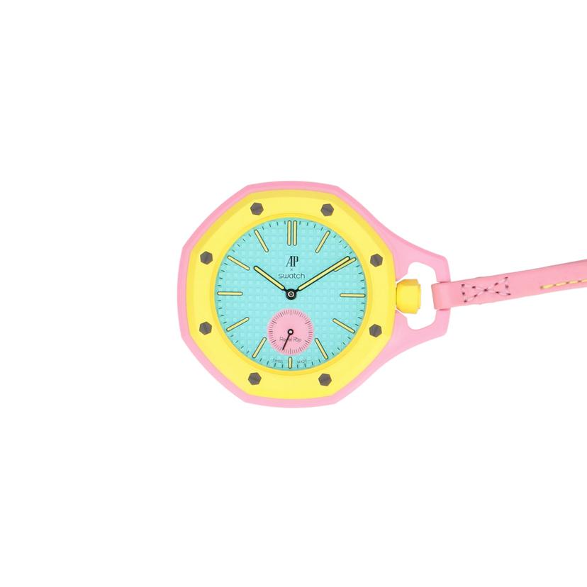 AP×swatch オーデマピゲ×スウォッチ/OTG ROZ_ロイヤルポップコレクション/自動巻/SSX03J100N//SAランク/92