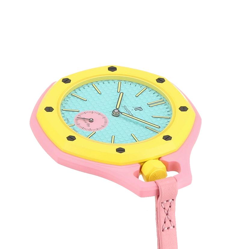 AP×swatch オーデマピゲ×スウォッチ/OTG ROZ_ロイヤルポップコレクション/自動巻/SSX03J100N//SAランク/92