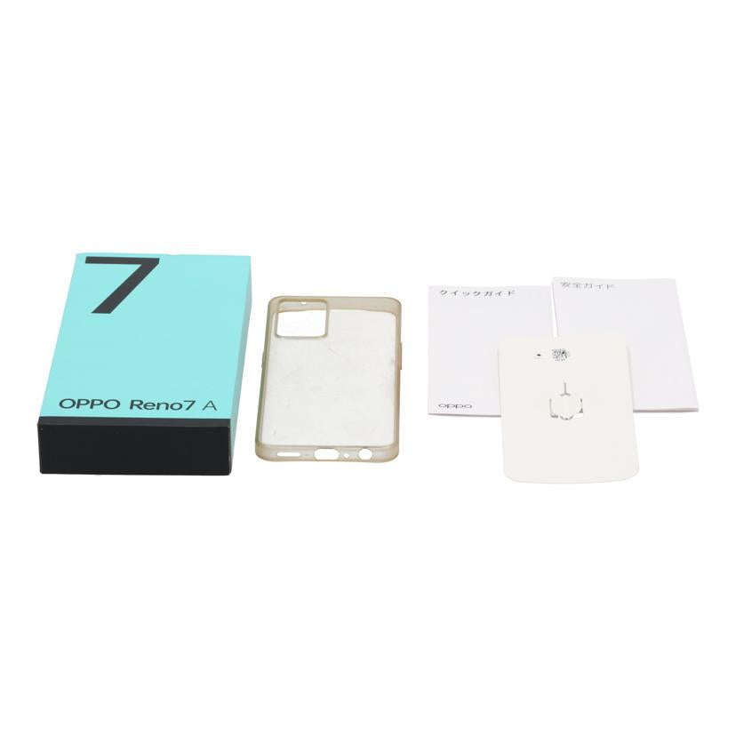 OPPO SIMフリー オッポ /スマートフォン/OPPO Reno7 A 128GB/CPH2353//b6eb43e1/Aランク/64