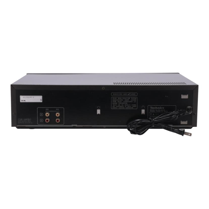 Technics テクニクス　/カセットデッキ　/RS-B66W//AC4K30B100D/Bランク/62