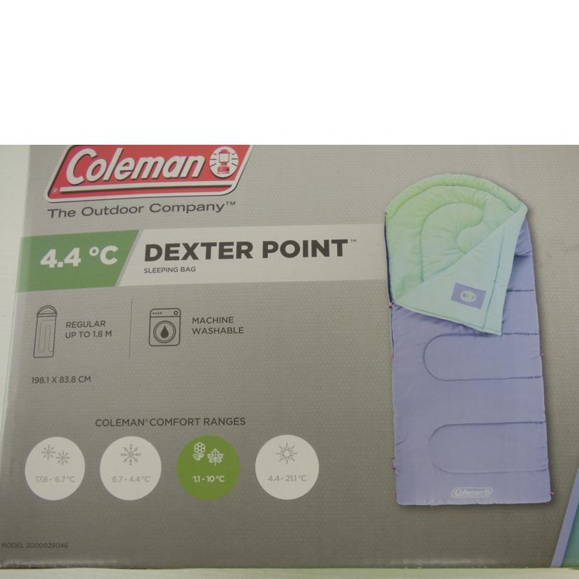 Coleman コールマン/4．4℃　DEXTER　POINT　SLEEPING　BAG/2000029046//Bランク/64