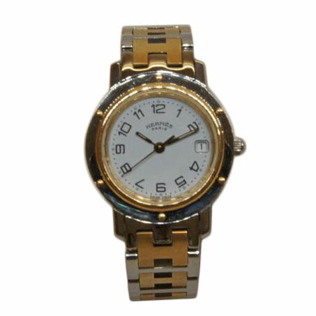 HERMES エルメス/クリッパー・ホワイト文字盤／レディース／クオーツ/CL4.220//154****/Aランク/92