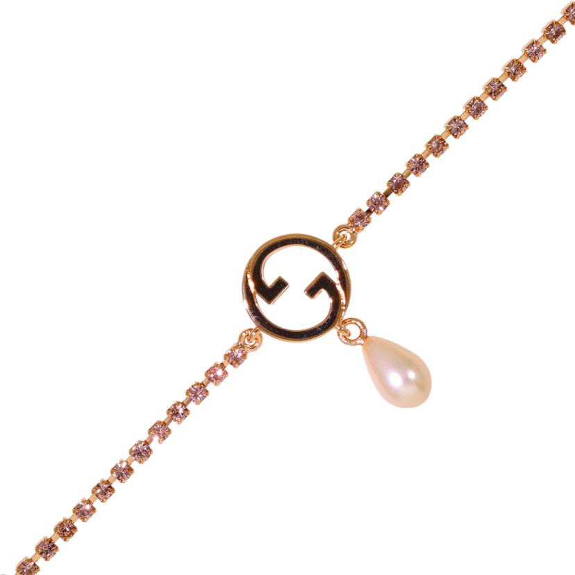 GUCCI グッチ/クリスタルブレスレット／ローズトーン//SAランク/70