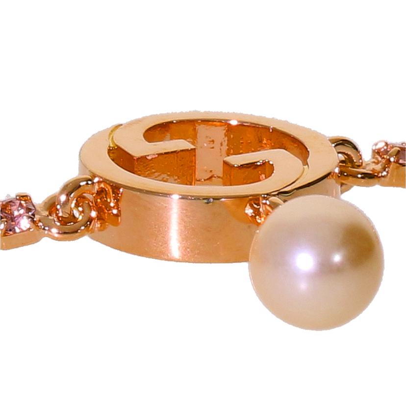 GUCCI グッチ/クリスタルブレスレット／ローズトーン//SAランク/70