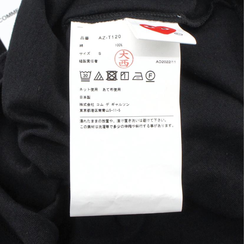 COMME　de　GARCONS コムデギャルソン/PLAY　BLACK　HERAT　長袖Tシャツ／S／ブラック/AZ-T120//Sランク/01