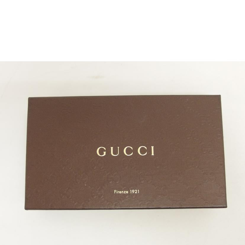 GUCCI グッチ/マイクログッチシマ／レザーラウンドファスナー長財布／レッド/449364//114*/ABランク/04