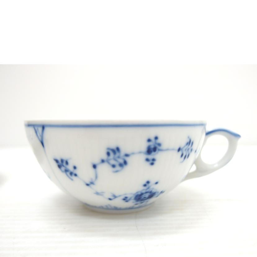 ROYAL COPEHAGEN ロイヤルコペンハーゲン/ティーカップ＆ソーサー/ﾌﾞﾙｰﾌﾙｰﾃｯﾄﾞ ﾌﾟﾚｲﾝ//Aランク/88
