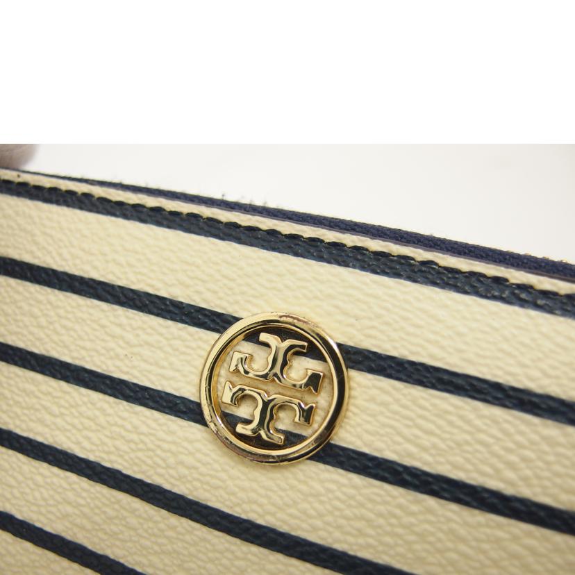 TORY　BURCH トリーバーチ/ボーダー柄ラウンドファスナー長財布//ABランク/04