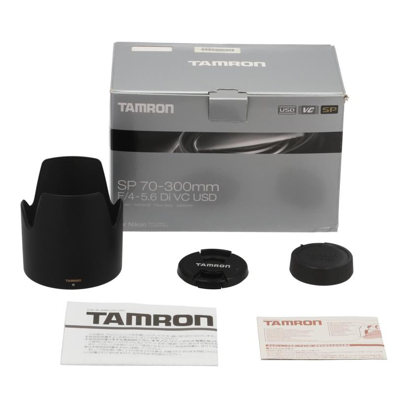 TAMRON　Nikon タムロン　/交換レンズ／70－300mm/SP 70-300mm F4-5.6 Di VC USD //049542/ABランク/69