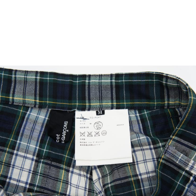 trico　COMMEdesGARCONS トリココムデギャルソン/トリココムデギャルソン／チェックパンツ／メンズ/TO-P041//ABランク/06