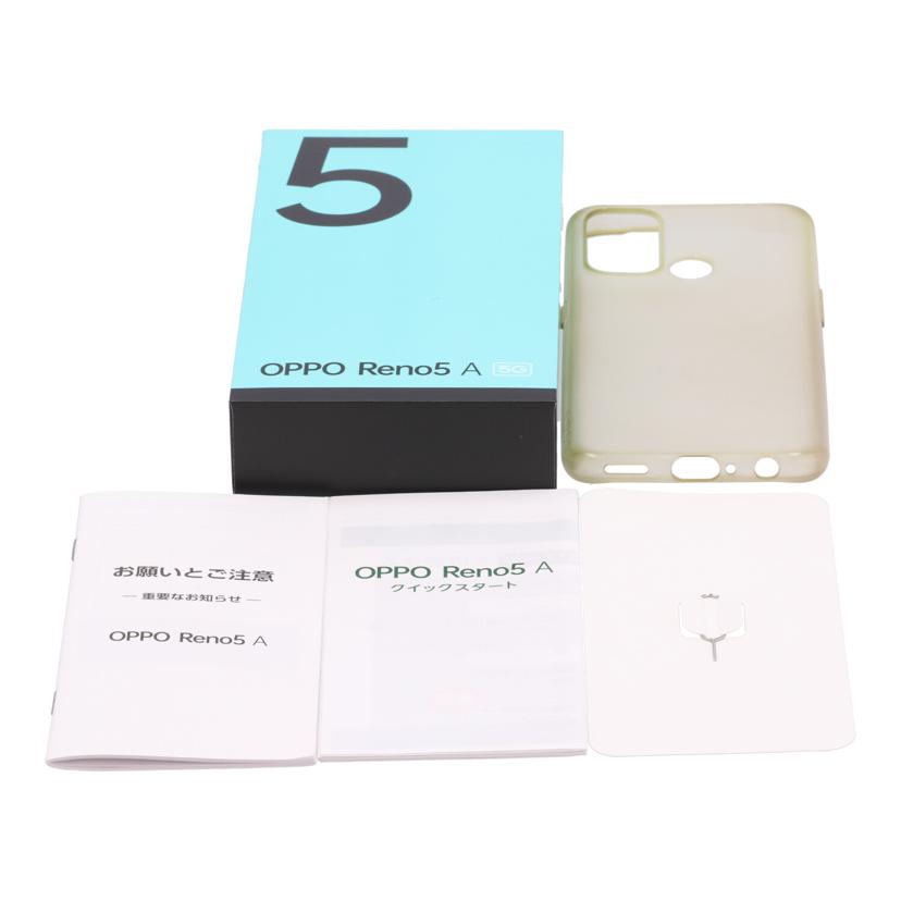 OPPO　SoftBank系 オッポ　/スマートフォン／OPPO　Reno5　A　128GB/A101OP//7340b2f4/Bランク/75