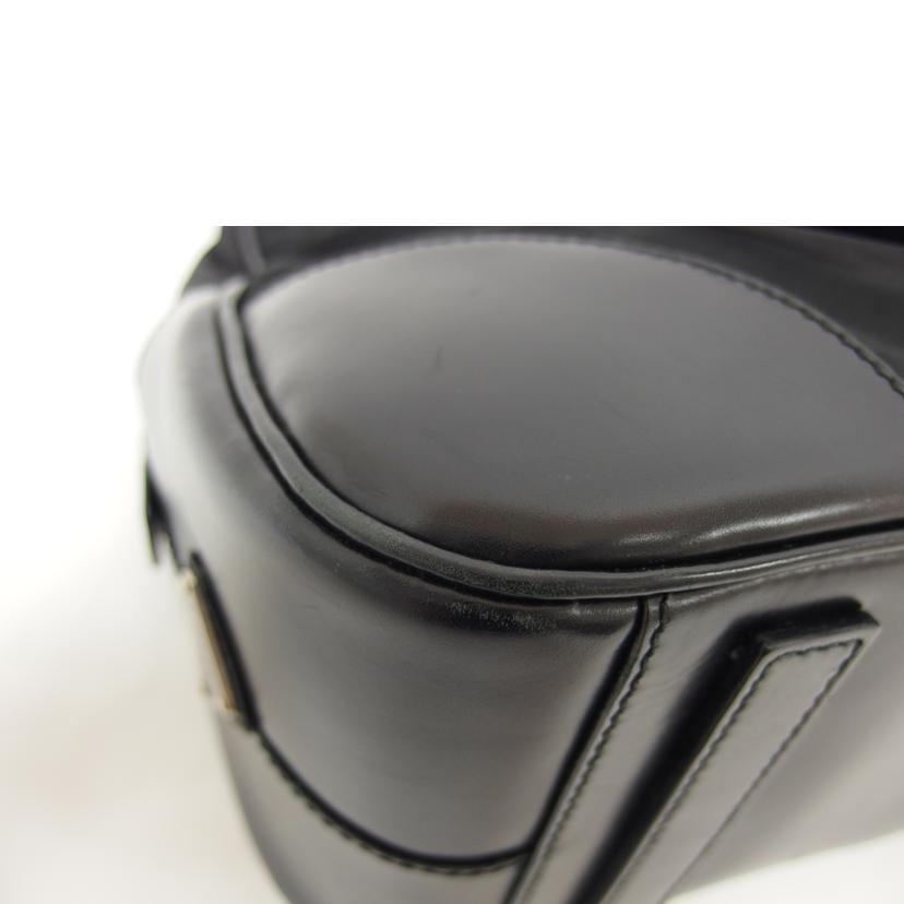 PRADA プラダ/ナイロンレザー／ミニボストンバッグ／ブラック//105/ABランク/04