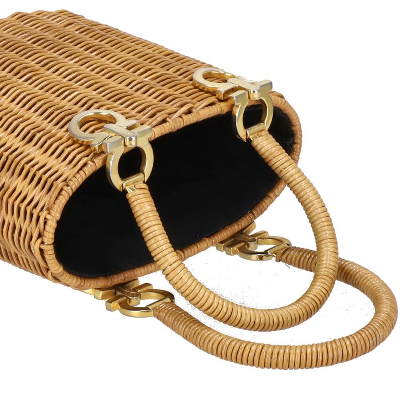 Ferragamo フェラガモ/ヴィンテージ／ガンチーニ／ラタンハンド　/DO-21//617*/ABランク/24