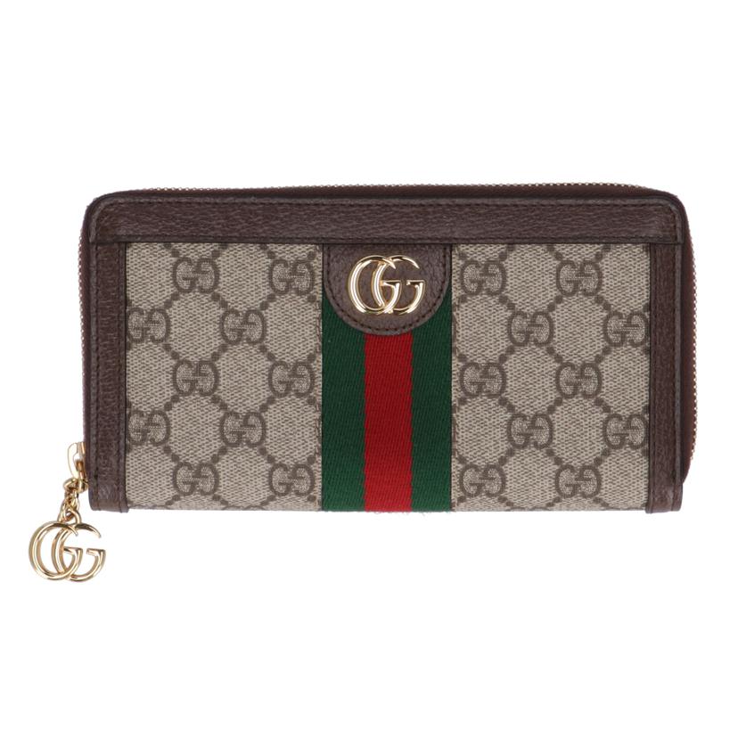 GUCCI ｸﾞｯﾁ/オフディア　GGキャンバス　ラウンドジップ/523153//218*/ABランク/93