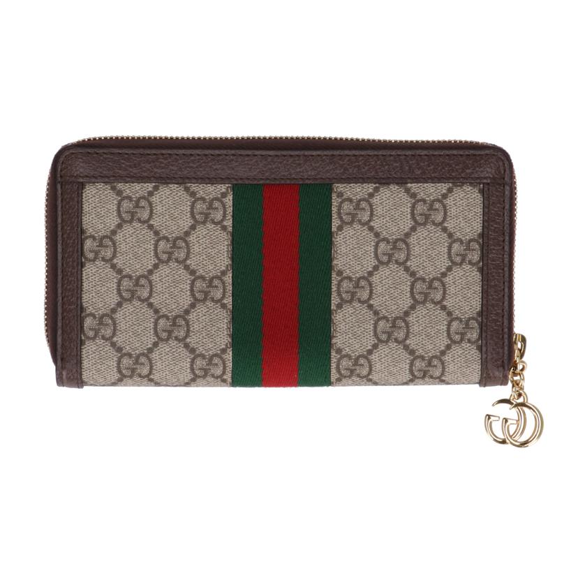 GUCCI ｸﾞｯﾁ/オフディア　GGキャンバス　ラウンドジップ/523153//218*/ABランク/93